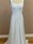 A-line wedding dress with silky pleated skirt
